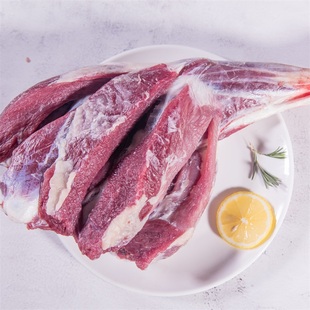 羊肉新鲜现杀5斤羊腿肉烧烤羔羊后腿肉整只西北甘肃祁连山藏羊肉