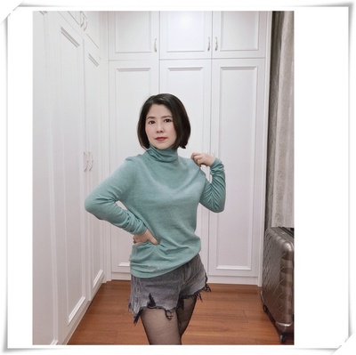 秋冬女装毛衣修身羊绒高领