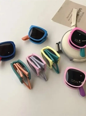 2025新款折叠儿童镜【六一儿童礼物太阳镜】防紫外线炫彩可爱