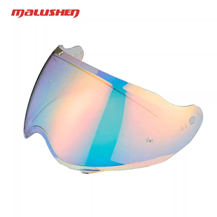 马鲁申摩托车全盔头盔L9+/Ma5原装配件头盔镜片炫彩黑茶防尘镜片