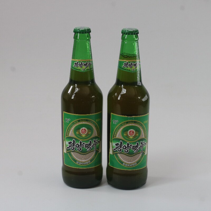 朝鲜平壤啤酒黄啤特产原装进口丹东旅游平壤鸭绿江胜大同江纪念品