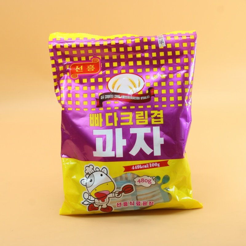 朝鲜奶油夹心饼干原装进口大同江开城平壤特产纪念品丹东旅游纯正