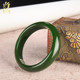 新疆和田碧玉手镯菠菜绿外猛料玉石玉器玉镯饰饰品绿色镯子天然玉