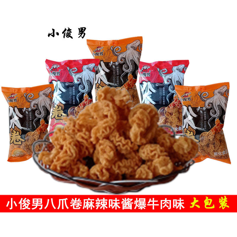 小俊男八爪卷75克麻辣酱爆肉味