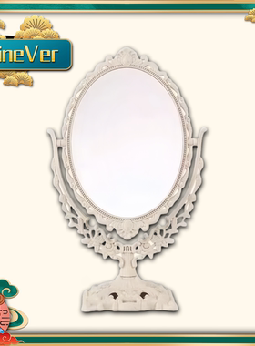 桌面便携双面欧式化妆镜