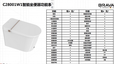 BRAVAT/贝朗臀部清洗自动冲水