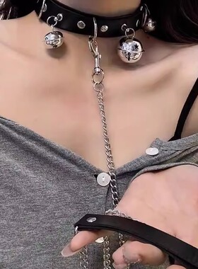 铃铛项链女牵引绳颈带链子