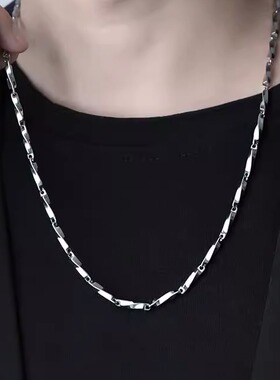 Bling钛钢项链简约男潮夏季