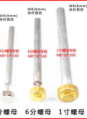 电热水器牺牲阳极镁棒小厨宝排污口螺帽通用配件
