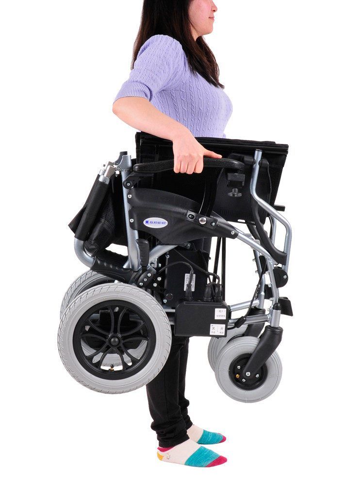 上海互邦电动轮椅ld2-a轻便锂电旅行电动轮椅老人轮椅上飞机互帮