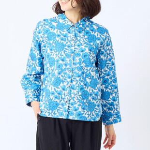 衬衫 纯元 时尚 休闲衬衫 日单part2纯棉花卉衬衫