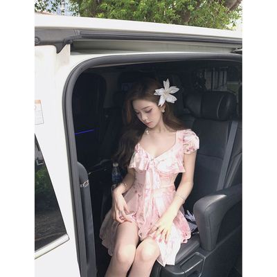 现货【桃乐丝来信】“温柔好气色”——11米对丝双层荷叶边连衣裙