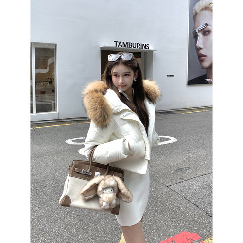 现货【爱尔兰雪季】——All white”大绒朵“90白鹅绒外套&套组