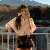 swan山中湖 连体衬衫 我爱 具象化 灯芯绒短裤 轻法温柔