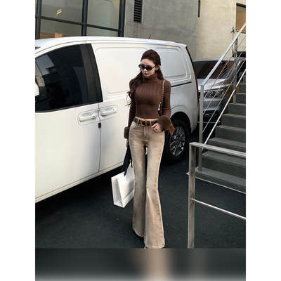 Momoshero【Dune沙丘丹宁】特调色！12.5安丰胯感微喇牛仔裤