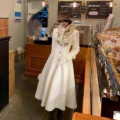 邂逅一场冬日初雪 现货 Snowhite公主大衣 600g绵羊毛3.84m大衣