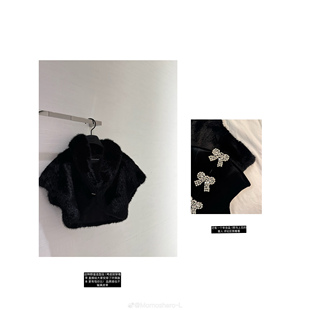 Momoshero【曼哈顿夜】梦回90s“cut off斯拉夫贵女 环保斗篷皮草