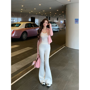 Momoshero【暖绒小奶皮】Lu系美学！立领掐腰鱼骨服一脚蹬微喇裤