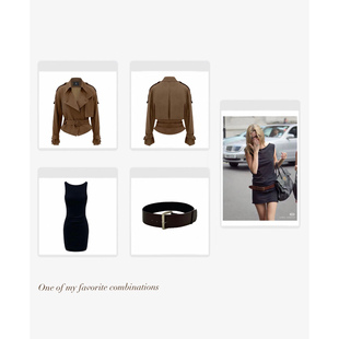 现货【Poker中古裙】every moment大女主上行美的连衣裙/古着腰带