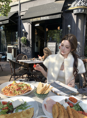 现货 Doll千金水貂—Old money“紫标级”皮草&吊 带&华夫格裤