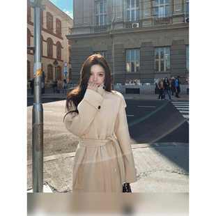 820g全羊毛双面呢大衣&中古裙裤 贵奢品 Mandarin女主大衣 限量