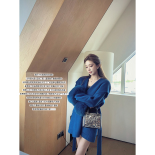 100wool 现货 富有 ——A10级别 蓝染双面呢大衣 白富美