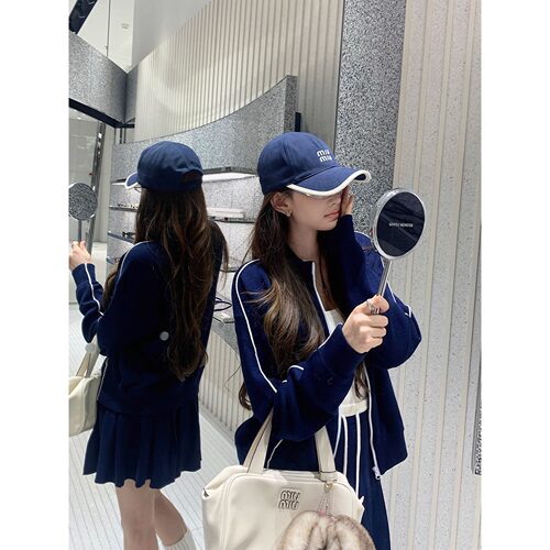 现货m1u法博交换生 Preppy style限定色—撞色羊毛版！外套&半裙