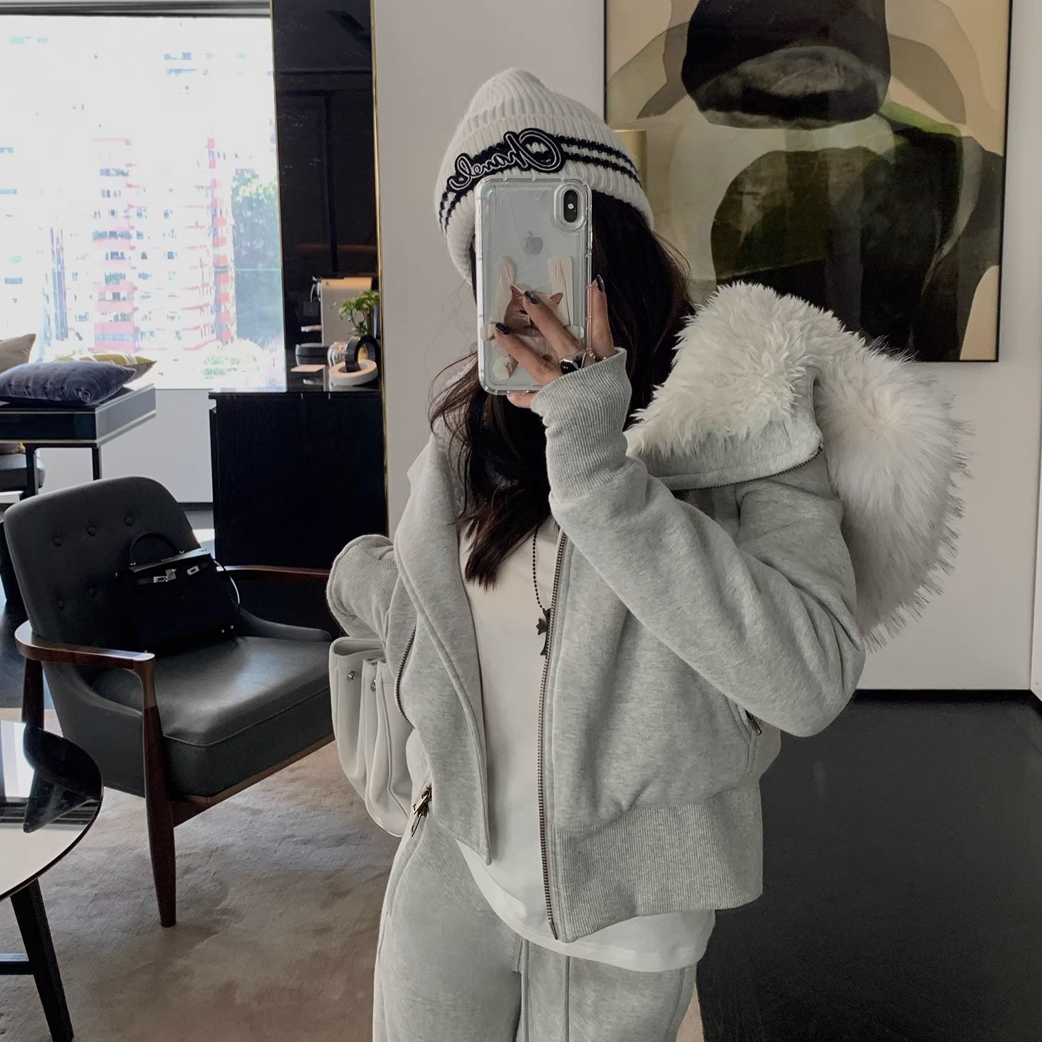 【RA大毛领】巨厚！“暖冬版”800g仿羊毛内里的高克重卫衣外套