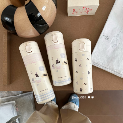 原创可爱保温杯304不锈钢