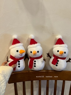 圣诞断货王｜小雪人玩偶圣诞氛围感小雪人圣诞节礼物装 扮