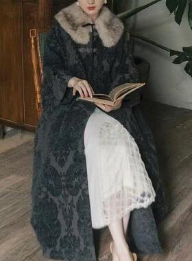 韩系大衣冬天加厚披风斗篷今年流行漂亮高级感超好看外套