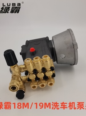 绿霸18M19M高压洗车机原装泵头总成曲轴箱3WZ18127铜块关枪停机