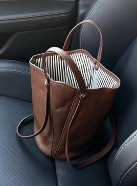 包包女2025新款斜挎包秋冬水桶包小众高级感复古爆款单肩手提包女