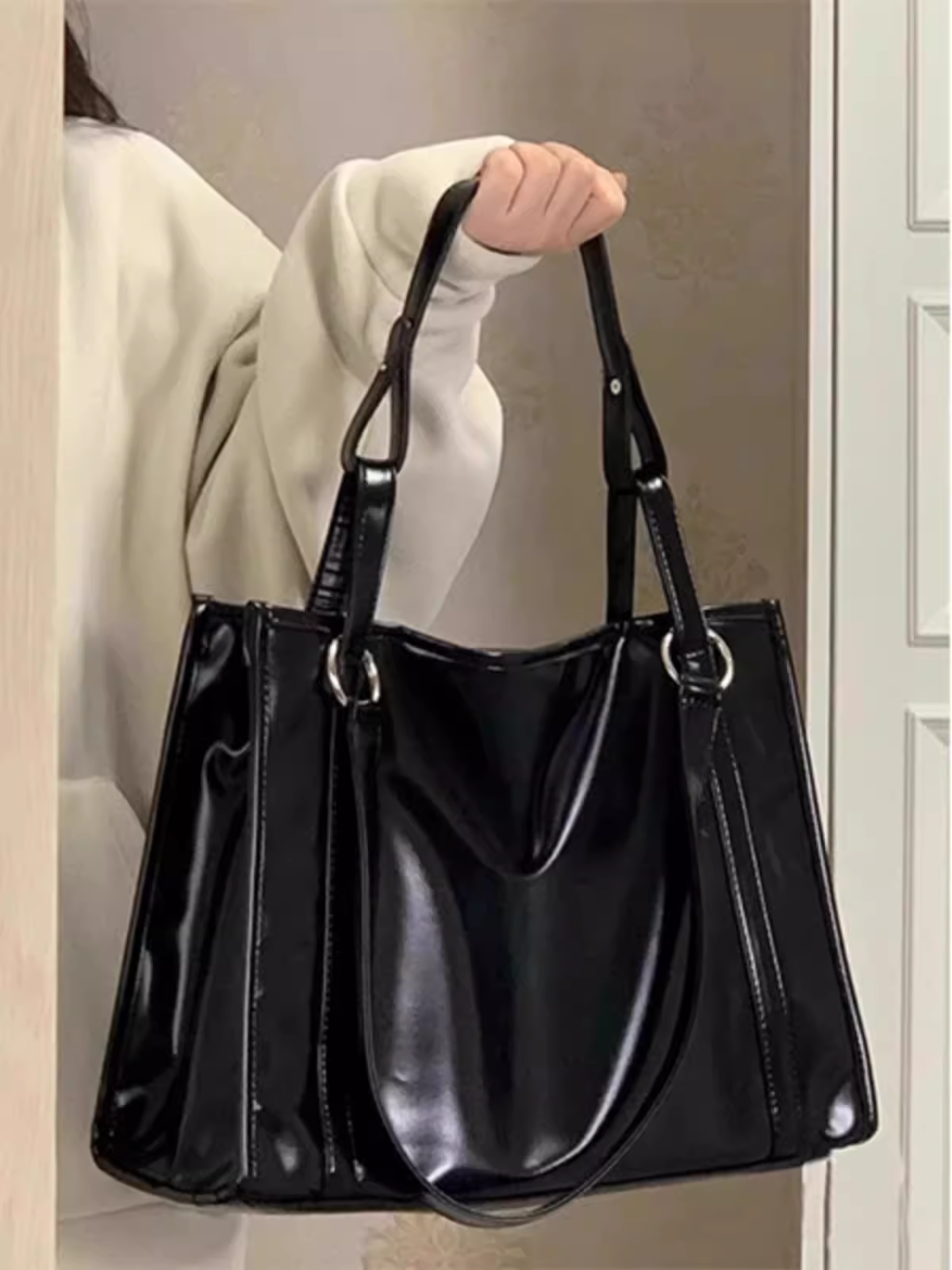 大学生托特包上课通勤包斜跨包