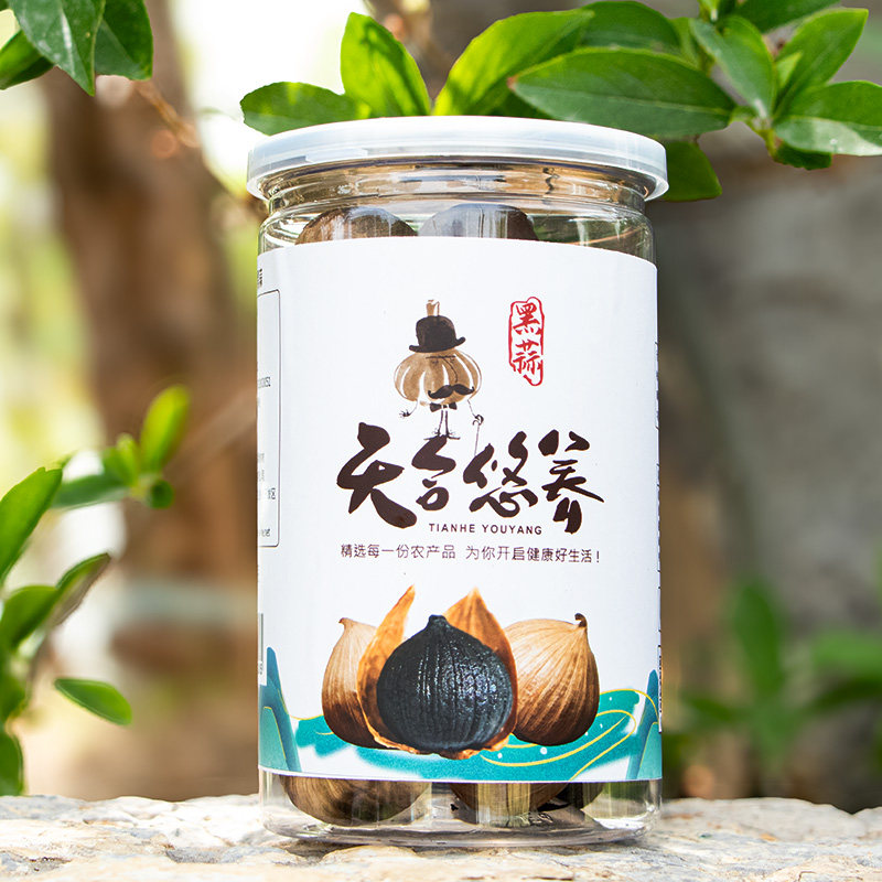 天合悠养黑蒜独头黑蒜黑大蒜黑蒜头120天高温发酵黑蒜厂家直供