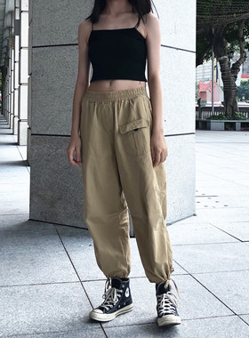 FYPMAN 立体剪裁工装裤男女宽松休闲束脚裤九分裤潮牌FYP清仓