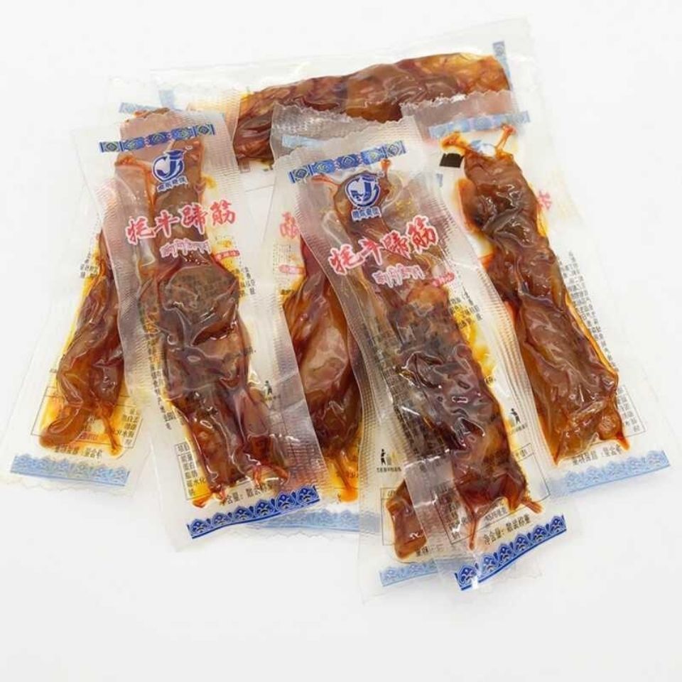 青海牛蹄筋即食香辣卤味吃货小零食青藏熟食特产非肉干牛板筋包邮