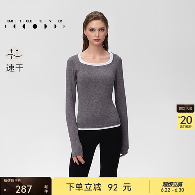 粒子狂热运动长袖春秋女修身