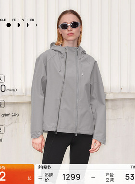 粒子狂热 | 夹克秋冬女防风防水3L硬壳户外运动休闲带帽外套JK076