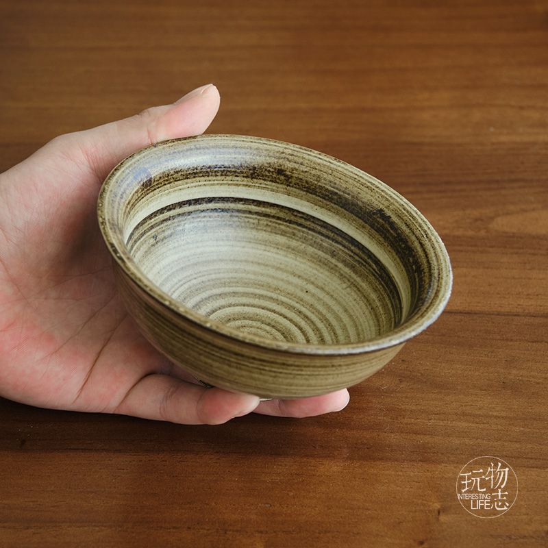 玩物志【复古元宝碗】手工粗陶米饭碗 中式糖水碗 小汤碗