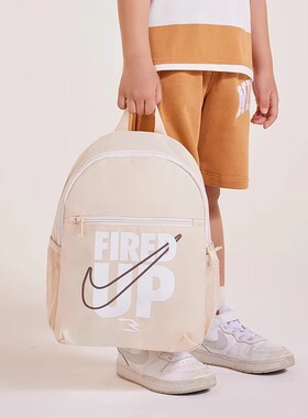 NIKE 耐克幼儿园书包男女童双肩包可调节软垫肩带小学生mini背包