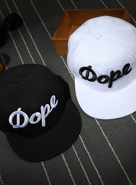 韩版DOPE字母刺绣嘻哈防晒棒球帽
