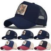 外贸春夏欧美潮男帽子刺绣透气网眼网帽棒球帽户外运动帽鸭舌帽女