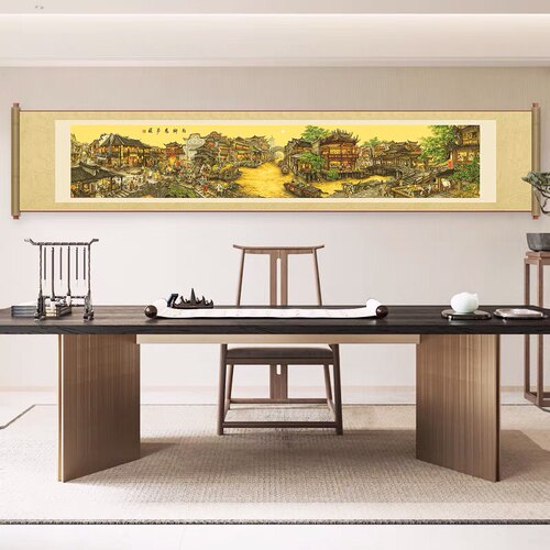 南乡旧梦十字绣经典名画新款线绣客厅展厅半景全景中式风景无勾边