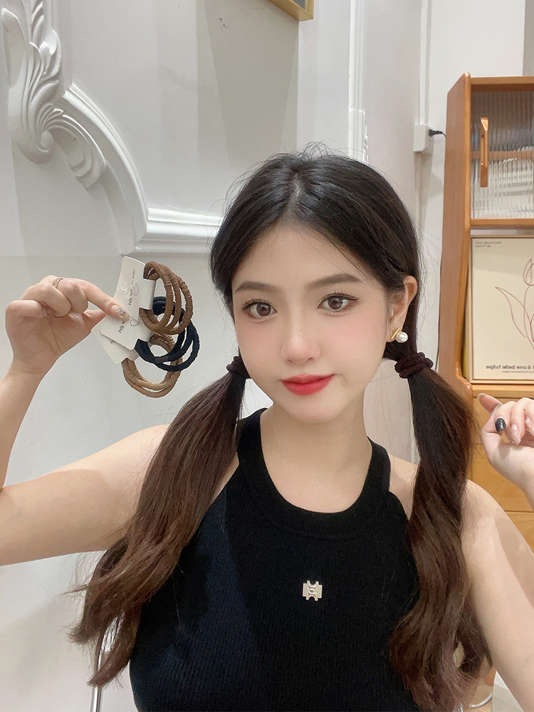 头绳2023年新款马尾高弹力发绳皮套不勒头发发圈橡皮筋女扎头夏,饰品/流行首饰/时尚饰品新,发饰,淘宝优惠券,粉丝福利购,淘宝优惠卷