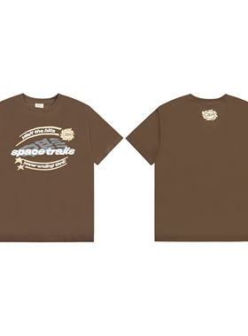 BROKEN PLANET美式发泡字母印花ins潮牌嘻哈高街纯棉圆领短袖T恤