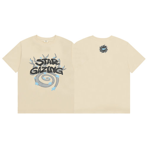 BROKEN PLANET美式小众潮牌发泡印花嘻哈高街休闲纯棉圆领短袖T恤