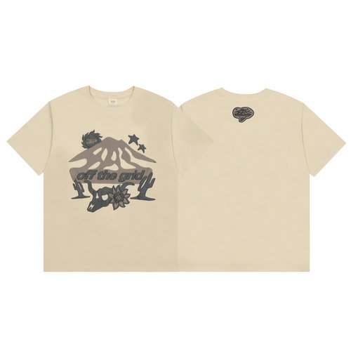 BROKEN PLANET美潮小众复古发泡印花嘻哈高街休闲纯棉圆领短袖T恤