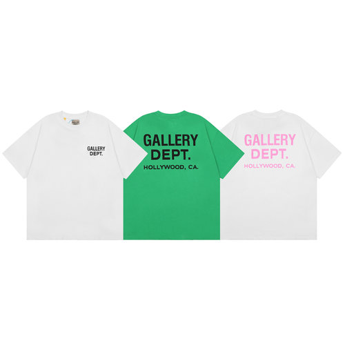 潮牌GALLERY DEPT美式简约字母印花T恤衫ins款高街宽松夏纯棉短袖