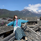 复古小个子蓝色半身裙复古辣妹女格纹秋冬韩版 ins风潮法式 格子裙